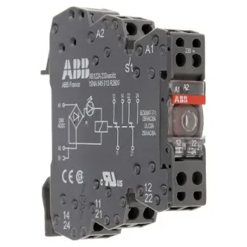 ABB R600 Series Interface Relay, DIN Rail Mount, 230V ac/dc Coil, DPDT, 6A Load - 1SNA645013R2600  RB122G-230VUC product image
