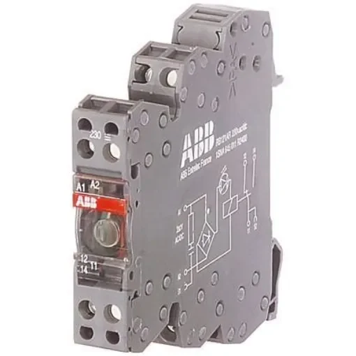 ABB R600 Series Interface Relay, DIN Rail Mount, 110V ac/dc Coil, DPDT, 6A Load - 1SNA645041R0200  RB122G-115VUC product image