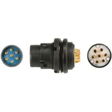 Glenair Circular Connector, 7 Contacts, Panel Mount, Socket, Male, CB Pogo Pin Series - CB07C1L0 product image