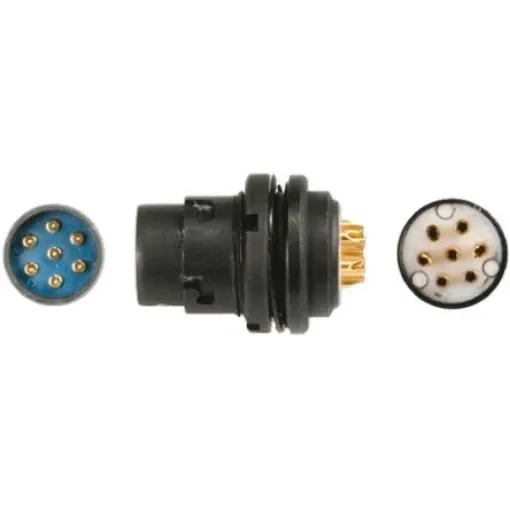 Glenair Circular Connector, 7 Contacts, Panel Mount, Socket, Male, CB Pogo Pin Series - CB07C1L0 product image