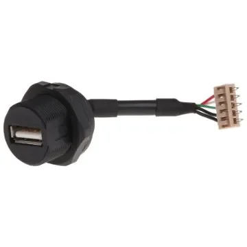 ASSMANN WSW Straight, Cable Mount Type A IP67 USB Connector - A-USB-APFS product image