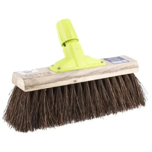 Cottam Broom, Red With Bassine, Cane Bristles for Industrial, Yard - 674263 product image