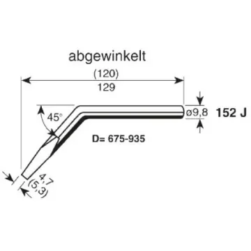 Ersa 5.3 mm Chisel Soldering Iron Tip for use with ERSA 150 S - 152JD/SB product image