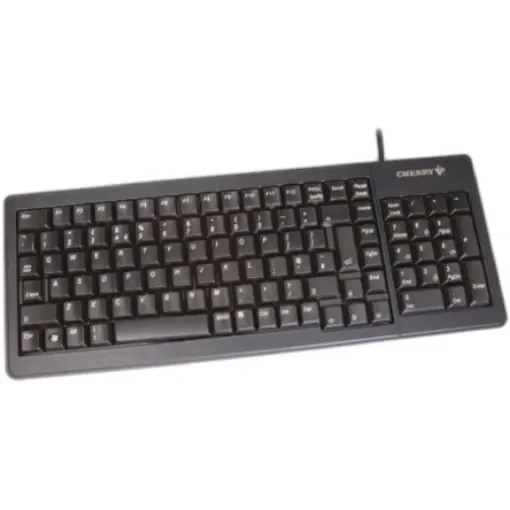 Cherry Wired PS/2, USB Compact Keyboard, QWERTY (UK), Black - G84-5200LCMGB-2 product image