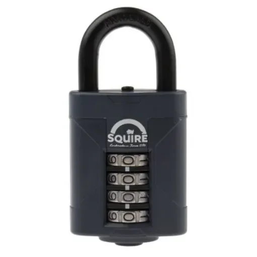 Squire Combination Weatherproof Die Cast Alloy Combination Padlock, 8mm Shackle, 50mm Body - CP50 product image
