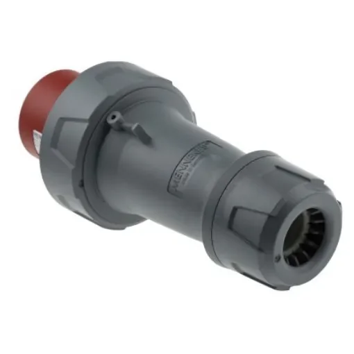 MENNEKES, PowerTOP Plus IP67 Red Cable Mount 3P + N + E Industrial Power Plug, Rated At 63A, 400 V - 3325RS product image