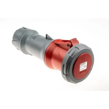 MENNEKES, PowerTOP Plus IP67 Red Cable Mount 3P + N + E Industrial Power Socket, Rated At 63A, 400 V - 3425 product image