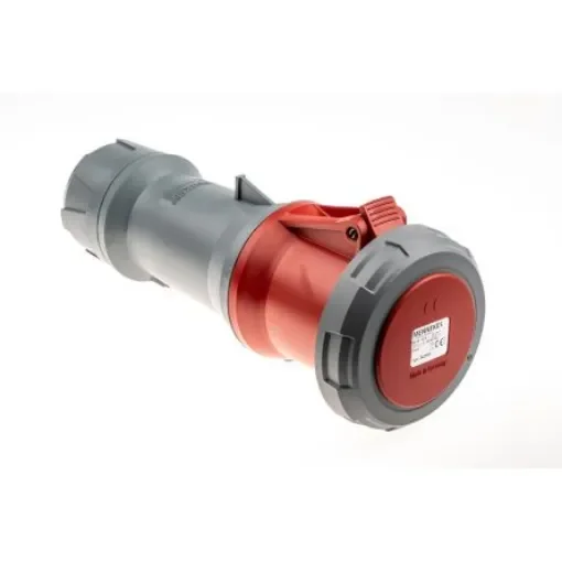 MENNEKES, PowerTOP Plus IP67 Red Cable Mount 3P + N + E Industrial Power Socket, Rated At 63A, 400 V - 3425 product image