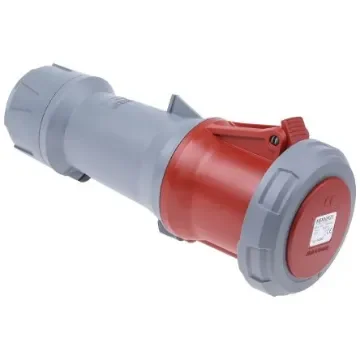 MENNEKES, PowerTOP Plus IP67 Red Cable Mount 3P + E Industrial Power Socket, Rated At 63A, 400 V - 3408 product image
