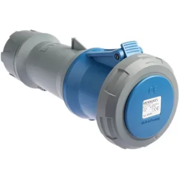 MENNEKES, PowerTOP IP67 Blue Cable Mount 2P + E Industrial Power Socket, Rated At 63A, 230 V - 3403 product image