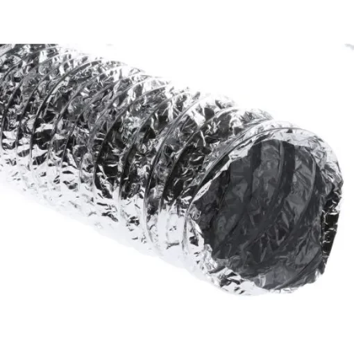 RS PRO PVC Reinforced Aluminium Foil Ducting, 150mm Diameter, 3m Length - 6798693 product image