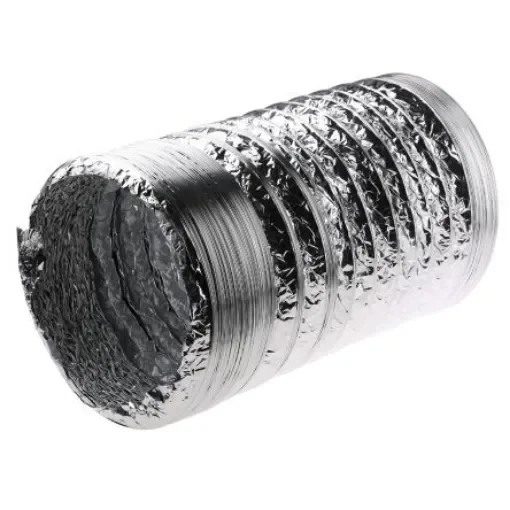 RS PRO PVC Reinforced Aluminium Foil Ducting, 305mm Diameter, 5m Length - 6798706 product image