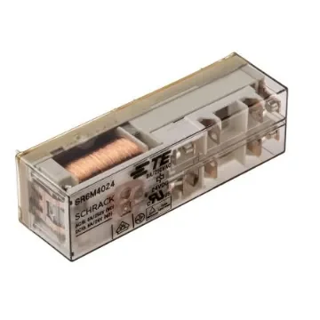 TE Connectivity PCB Mount Force Guided Relay, 24V dc Coil Voltage, 4 Pole, 3PST, SPST - SR6M4024 product image