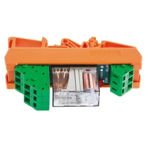 TE Connectivity DIN Rail Force Guided Relay, 24V dc Coil Voltage, 2 Pole, DPDT - SR2ZY024 product image