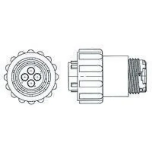 TE Connectivity Circular Connector, 24 Contacts, Cable Mount, Plug, Female, CPC Series 1 Series - 796188-1 product image
