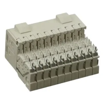 TE Connectivity, Z-PACK HM-Zd 2.5mm Pitch High Speed Hard Metric Backplane Connector, Female, Right Angle, 4 Row, 40 Way - 6469028-1 product image