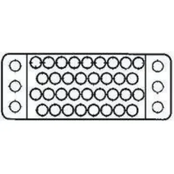 TE Connectivity, M Female Connector Housing, 3.81mm Pitch, 75 Way, 6 Row - 201311-1 product image