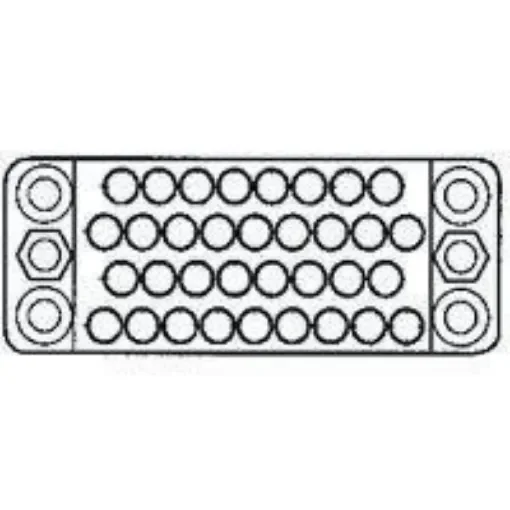 TE Connectivity, M Male Connector Housing, 3.81mm Pitch, 50 Way, 4 Row - 201358-1 product image