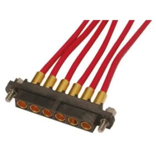 HARWIN Datamate Mix-Tek Series Straight Panel Mount PCB Socket, 6-Contact, 1-Row, 4mm Pitch, Crimp Termination - M80-4000000F1-06-327-00-000 product image
