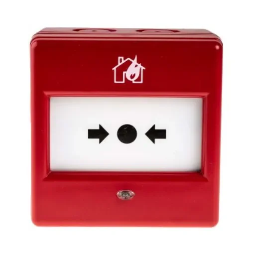 Eaton Red Break Glass Call Point, Break Glass Operated, Outdoor, Resettable, 87 x 87 x 53mm - 4920016FULL-0456X product image