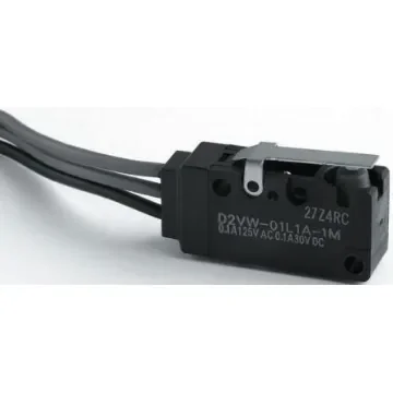 Omron Short Hinge Lever Micro Switch, Pre-wired Terminal, 5 A @ 250 V ac, SPDT, IP67 - D2VW-5L1A-1M(D)(CHN) product image