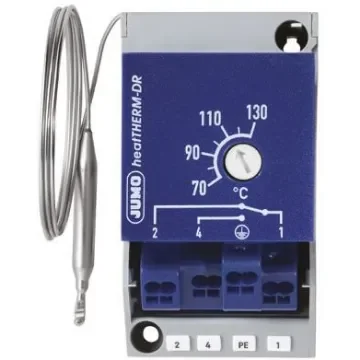 Jumo Capillary Thermostat, +130°C Max, NO/NC, Automatic Reset, Surface Mount - 603070/0020-7-671-000-70-2000-40-10-00-00-000-00-6 product image