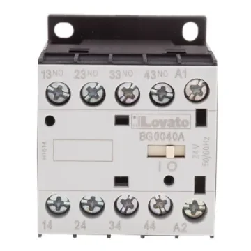 Lovato Orange BG Contactor Relay, 24 V ac Coil, 4-Pole, 10 A, 4NO, 690 V ac - 11BG0040A024 product image