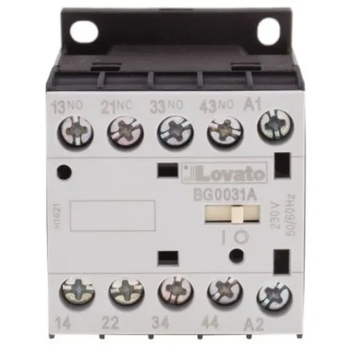 Lovato Orange BG Contactor Relay, 230 V ac Coil, 4-Pole, 10 A, 3NO + 1NC, 690 V ac - 11BG0031A230 product image