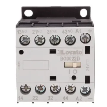 Lovato Orange BG Contactor Relay, 24 V dc Coil, 4-Pole, 10 A, 2NO + 2NC, 690 V ac - 11BG0022D024 product image