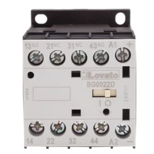 Lovato Orange BG Contactor Relay, 24 V dc Coil, 4-Pole, 10 A, 2NO + 2NC, 690 V ac - 11BG0022D024 product image