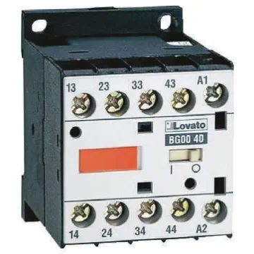 Lovato Orange BG Contactor Relay, 110 V ac Coil, 4-Pole, 10 A, 3NO + 1NC, 690 V ac - 11BG0031A110 product image