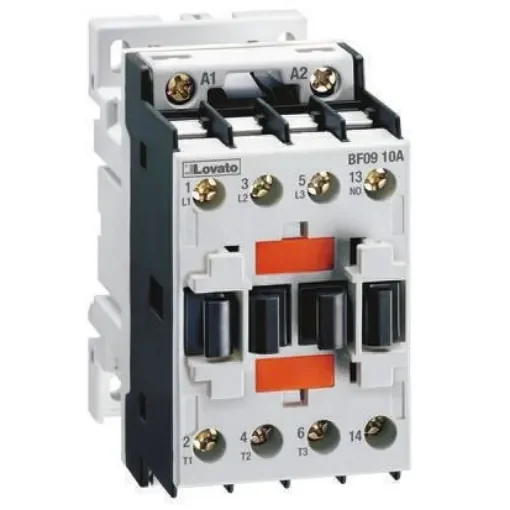 Lovato Orange BF Contactor, 110 V ac Coil, 3-Pole, 18 A, 7.5 kW, 3NO, 440 V ac - BF1810A110 product image