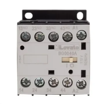 Lovato Orange BG Contactor Relay, 110 V ac Coil, 4-Pole, 10 A, 4NO, 690 V ac - 11BG0040A110 product image