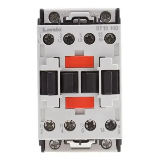 Lovato Orange BF Contactor, 24 V dc Coil, 3-Pole, 18 A, 7.5 kW, 3NO, 440 V ac - BF1810D024 product image