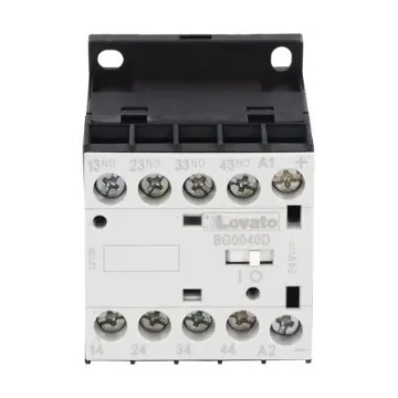 Lovato Orange BG Contactor Relay, 24 V dc Coil, 4-Pole, 10 A, 4NO, 690 V ac - 11BG0040D024 product image
