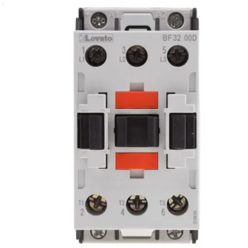 Lovato Orange BF Contactor, 24 V dc Coil, 3-Pole, 32 A, 15 kW, 3NO, 440 V ac - BF3200D024 product image