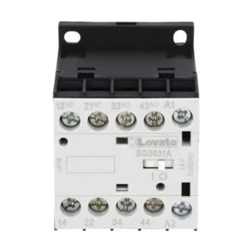 Lovato Orange BG Contactor Relay, 24 V ac Coil, 4-Pole, 10 A, 3NO + 1NC, 690 V ac - 11BG0031A024 product image