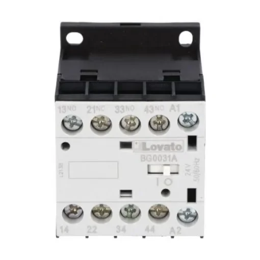Lovato Orange BG Contactor Relay, 24 V ac Coil, 4-Pole, 10 A, 3NO + 1NC, 690 V ac - 11BG0031A024 product image