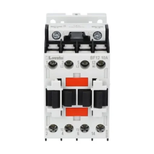 Lovato Orange BF Contactor, 24 V ac Coil, 3-Pole, 12 A, 5.5 kW, 3NO, 440 V ac - BF1210A024 product image