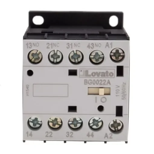 Lovato Orange BG Contactor Relay, 110 V ac Coil, 4-Pole, 10 A, 2NO + 2NC, 690 V ac - 11BG0022A110 product image