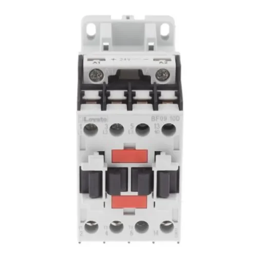 Lovato Orange BF Contactor, 24 V dc Coil, 3-Pole, 9 A, 4.2 kW, 3NO, 440 V ac - BF0910D024 product image