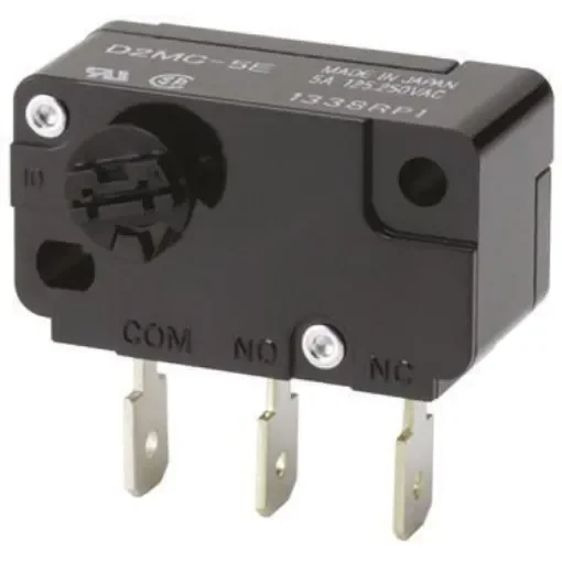 Omron Rotary Micro Switch, Tab Terminal, 500 mA @ 30 V dc, SPDT, IP40 - D2MC-01EL product image