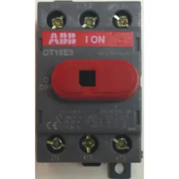ABB 3P Pole DIN Rail Isolator Switch - 125A Maximum Current, 45kW Power Rating, IP20 - OT125F3  1SCA105033R1001 product image