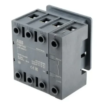 ABB 4P Pole Panel Mount Isolator Switch - 63A Maximum Current, 22kW Power Rating, IP20 - OT63FT4N2  1SCA105393R1001 product image
