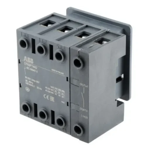 ABB 4P Pole Panel Mount Isolator Switch - 63A Maximum Current, 22kW Power Rating, IP20 - OT63FT4N2  1SCA105393R1001 product image