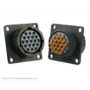 Souriau Sunbank by Eaton Circular Connector, 19 Contacts, Flange Mount, Socket, Female, IP68, IP69K, UTS Series - UTS014E19S product image