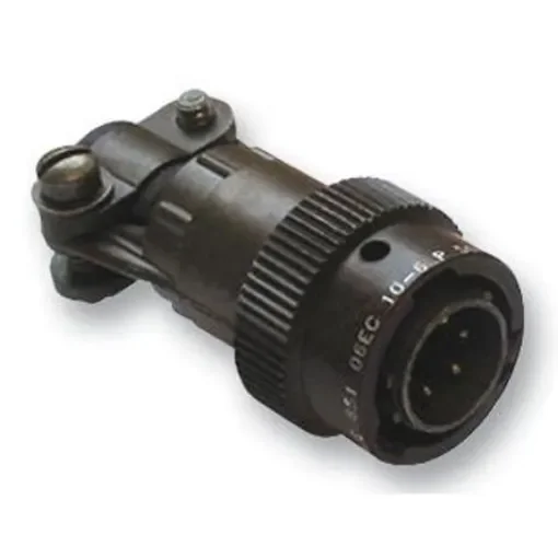 Souriau Sunbank by Eaton, 851, Copper Alloy 6 Way Cable Mount MIL Spec Circular Connector Plug, Pin Contacts,Shell Size - 85106EC106P50 product image