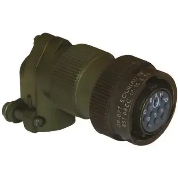 Souriau Sunbank by Eaton, Copper Alloy Right Angle 4 Way Cable Mount MIL Spec Circular Connector Plug, Pin - 85108EC84P50 product image