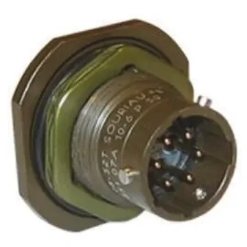 Souriau Sunbank by Eaton, 851, Copper Alloy 4 Way Panel Mount MIL Spec Circular Connector Receptacle, Pin - 85107A84P50 product image