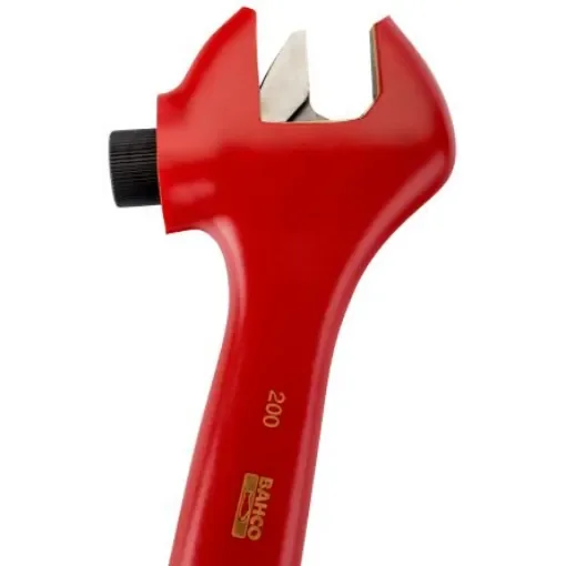Bahco Adjustable Spanner, 305 mm Overall, 39mm Jaw Capacity, Insulated Handle, VDE/1000V - 8073VLT product image